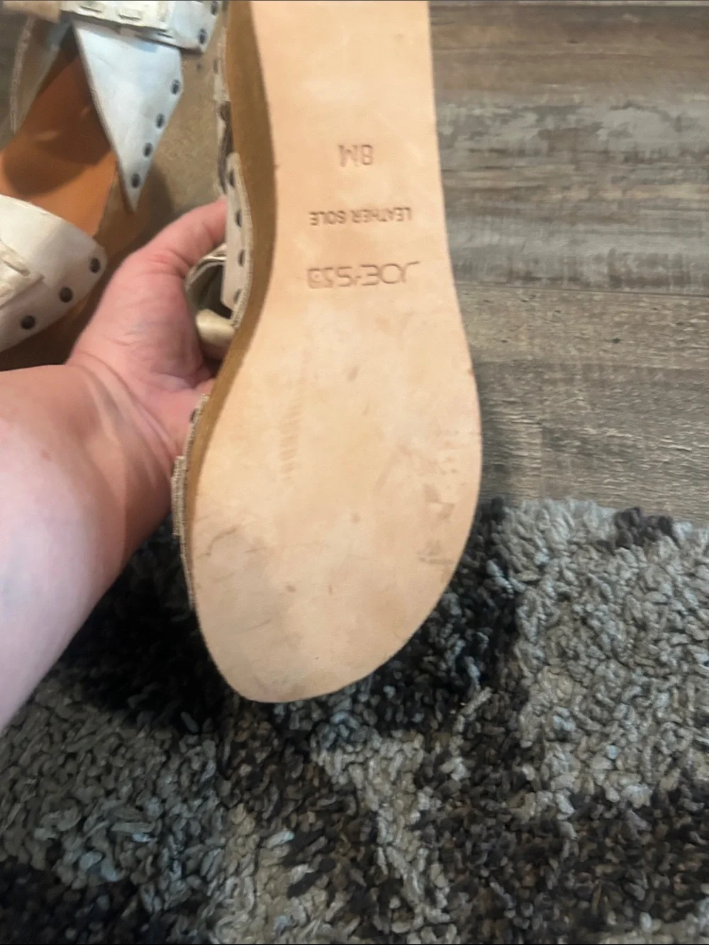 NWOT Joes Jeans wooden platform sandals